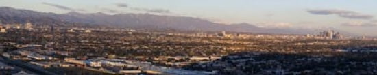 Buildings in a city Los Angeles California USA Canvas Art - Panoramic Images (38 x 8)