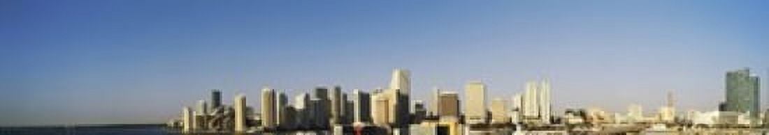 Buildings in a city Miami Florida USA 2012 Canvas Art - Panoramic Images (44 x 8)