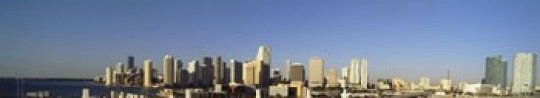 Buildings in a city Miami Florida USA 2012 Canvas Art - Panoramic Images (44 x 9)