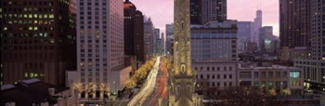 Buildings in a city Michigan Avenue Chicago Cook County Illinois USA Canvas Art - Panoramic Images (18 x 6)
