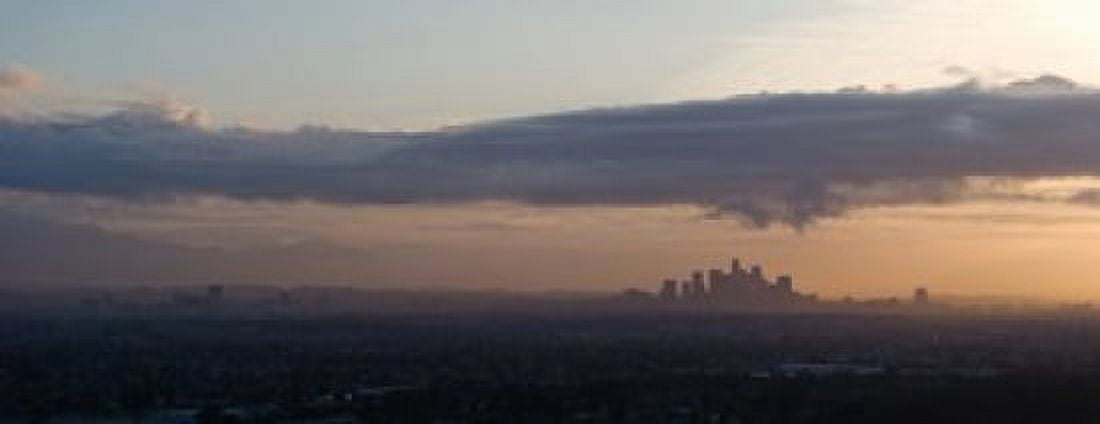 Buildings in a city Mid-Wilshire Los Angeles California USA Canvas Art - Panoramic Images (30 x 12)
