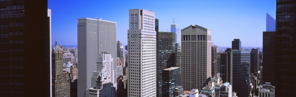 Buildings in a city Midtown Manhattan New York City New York State USA Canvas Art - Panoramic Images (27 x 9)