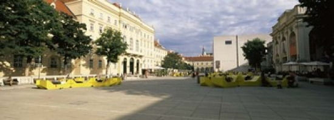 Buildings in a city Museumsquartier Vienna Austria Canvas Art - Panoramic Images (18 x 7)