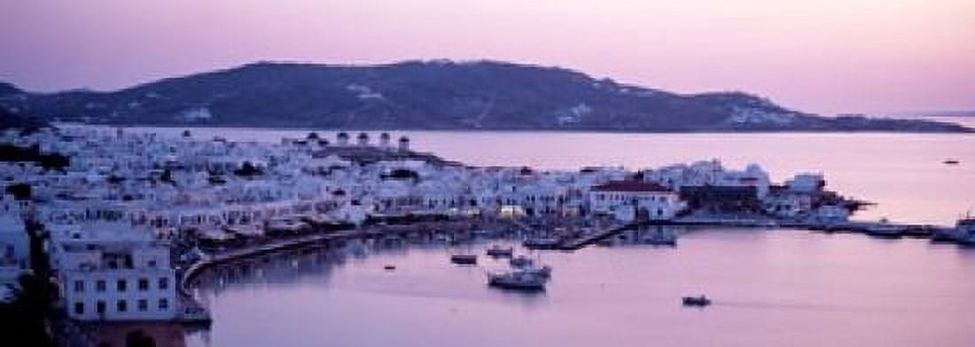Buildings in a city Mykonos Cyclades Islands Greece Canvas Art - Panoramic Images (18 x 7)
