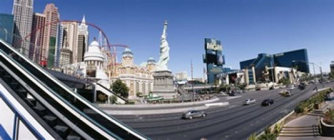 Buildings in a city New York New York Hotel MGM Casino The Strip Las Vegas Clark County Nevada USA Canvas Art - Panoramic Images (15 x 6)