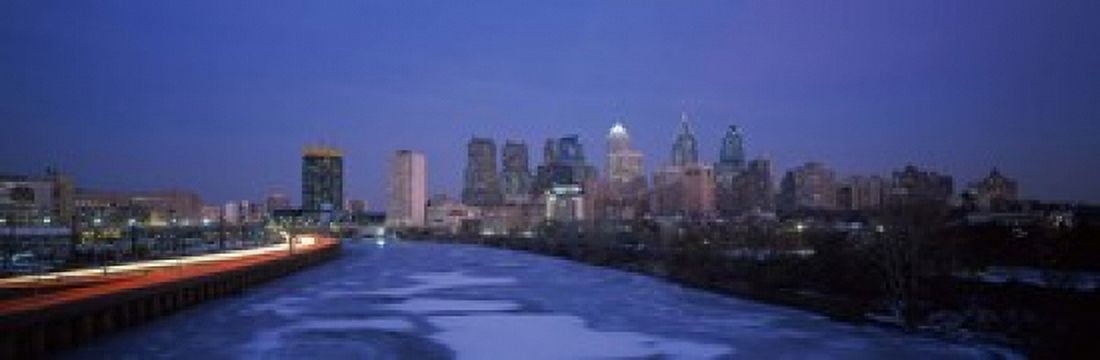 Buildings in a city Philadelphia Pennsylvania USA Canvas Art - Panoramic Images (18 x 6)