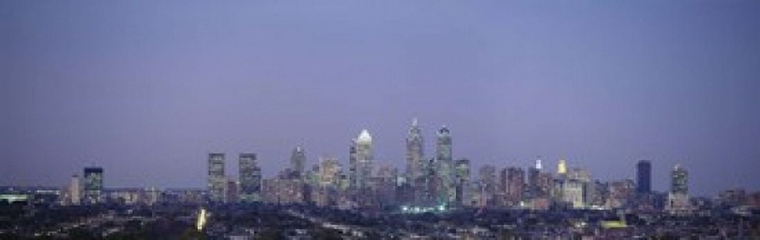 Buildings in a city Philadelphia Pennsylvania USA Canvas Art - Panoramic Images (18 x 6)