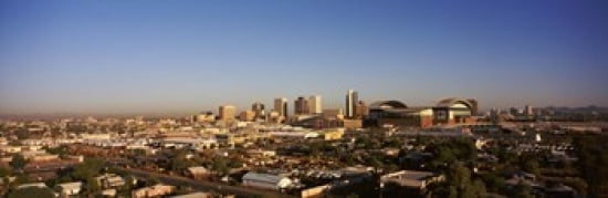 Buildings in a city Phoenix Arizona USA Canvas Art - Panoramic Images (36 x 12)