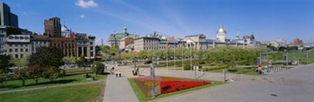 Buildings in a city Place Jacques Cartier Montreal Quebec Canada Canvas Art - Panoramic Images (18 x 6)