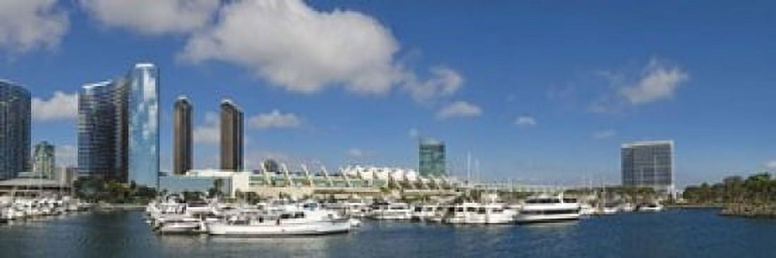Buildings in a city San Diego Convention Center San Diego Marina District San Diego County California USA Canvas Art - Panoramic Images (18 x 6)