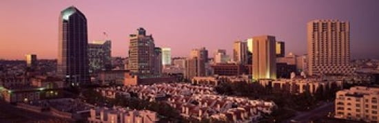 Buildings in a city San Diego San Diego County California USA Canvas Art - Panoramic Images (36 x 12)