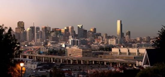 Buildings in a city San Francisco California USA 2010 Canvas Art - Panoramic Images (24 x 12)