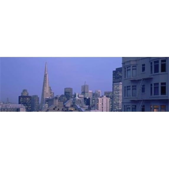 Buildings in a city San Francisco California USA Poster Print by - 36 x 12