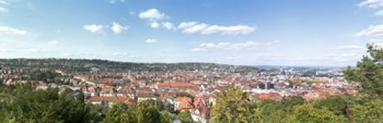 Buildings in a city Stuttgart Baden-Wurttemberg Germany Canvas Art - Panoramic Images (36 x 12)