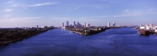 Buildings in a city Tampa Hillsborough County Florida USA Canvas Art - Panoramic Images (36 x 13)