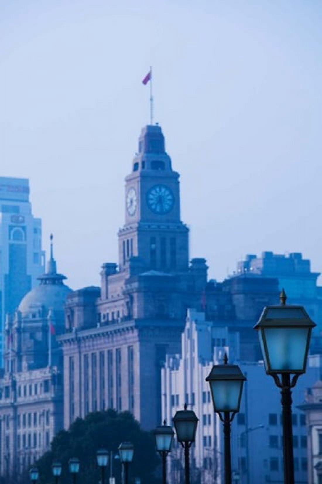 Buildings in a city The Bund Shanghai China Canvas Art - Panoramic Images (24 x 36)