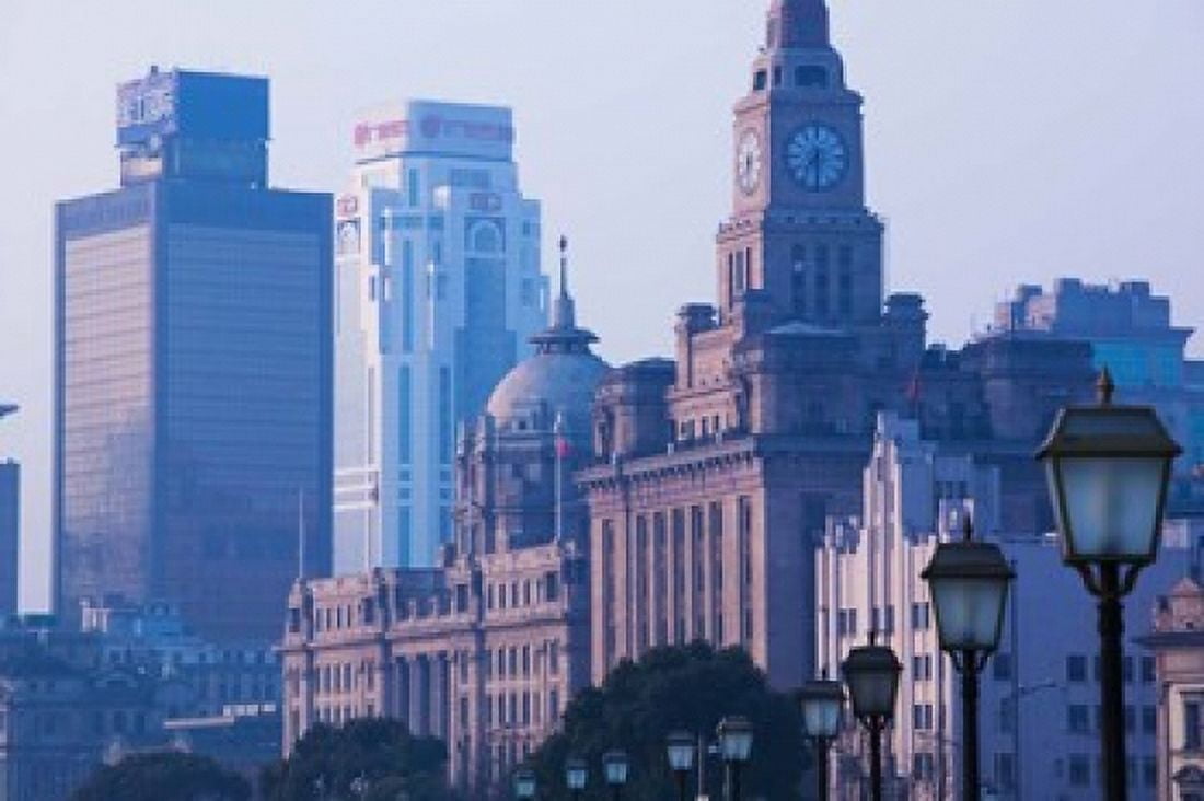 Buildings in a city The Bund Shanghai China Canvas Art - Panoramic Images (36 x 24)