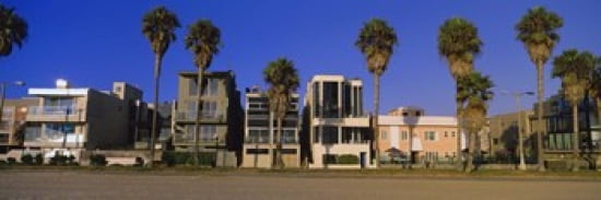 Buildings in a city Venice Beach City of Los Angeles California USA Canvas Art - Panoramic Images (36 x 12)