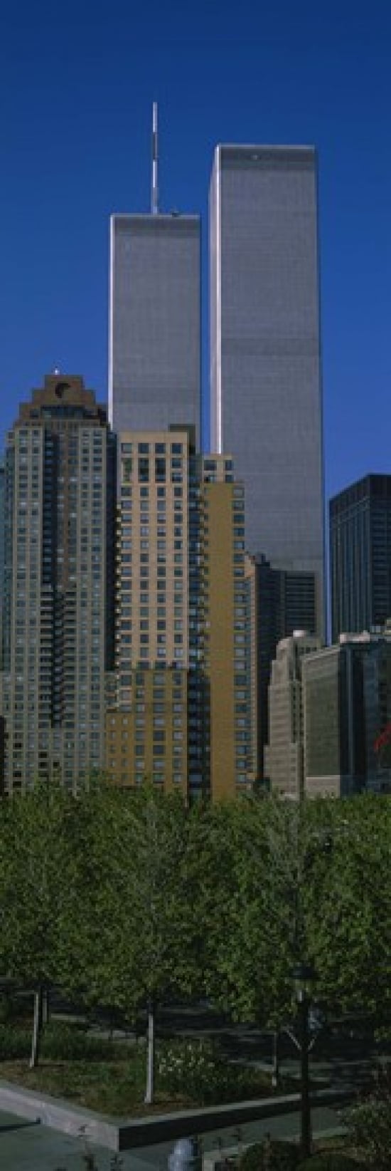 Buildings in a city World Trade Center New York City New York State USA Canvas Art - Panoramic Images (36 x 12)