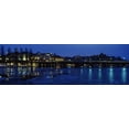 thumbnail image 1 of Buildings in a city lit up at night, Sodermalm, Slussplan, Stockholm, Sweden Poster Print (18 x 6), 1 of 1