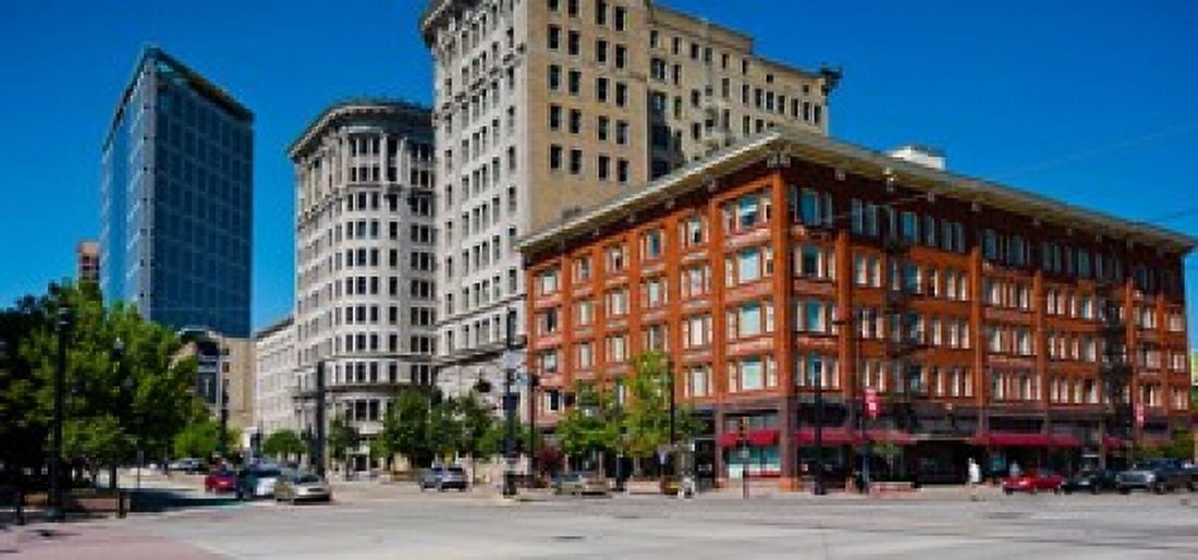 Buildings in a downtown district Downtown Salt Lake City Salt Lake City Utah USA Canvas Art - Panoramic Images (24 x 12)