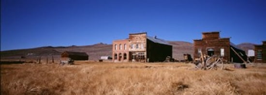 Buildings in a ghost town Bodie Ghost Town California USA Canvas Art - Panoramic Images (36 x 13)