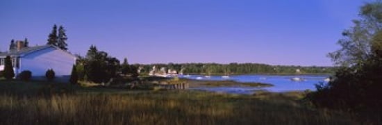 Buildings in a national park Acadia National Park Mount Desert Island Hancock County Maine USA Canvas Art - Panoramic Images (36 x 12)