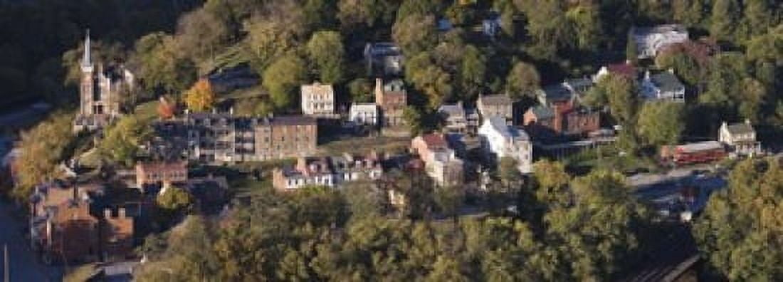 Buildings in a town Harpers Ferry Jefferson County West Virginia USA Canvas Art - Panoramic Images (18 x 7)
