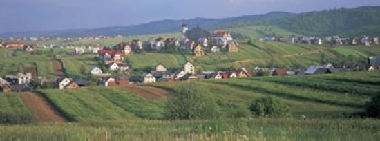 Buildings in a town Kluszkowce Tatra Mountains Poland Canvas Art - Panoramic Images (36 x 13)