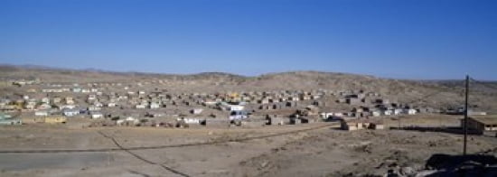 Buildings in a town Luderitz Namibia Canvas Art - Panoramic Images (36 x 13)