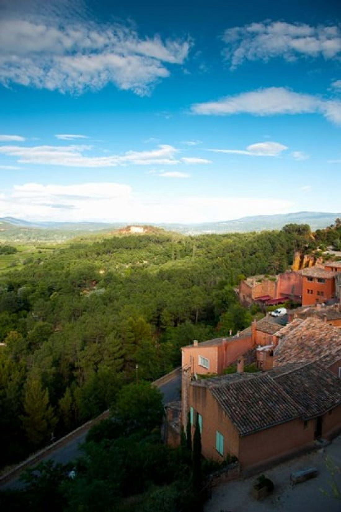 Buildings in a town Roussillon Vaucluse Provence-Alpes-Cote dAzur France Canvas Art - Panoramic Images (24 x 36)