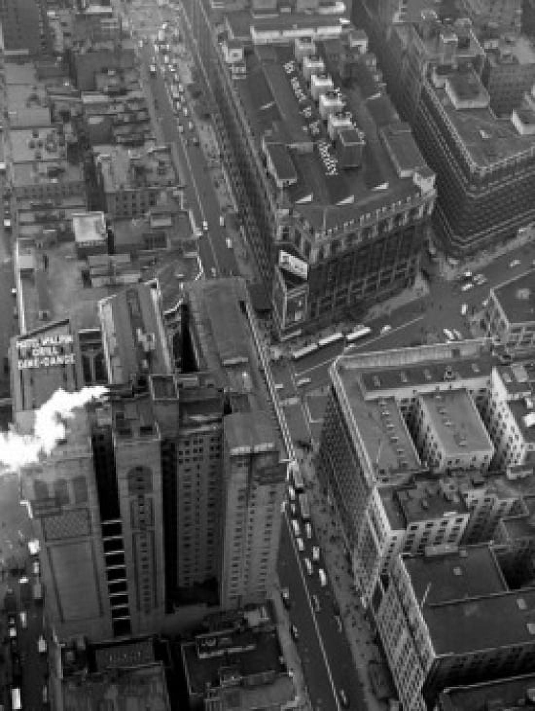 Buildings in city overhead view Canvas Art - (24 x 36)