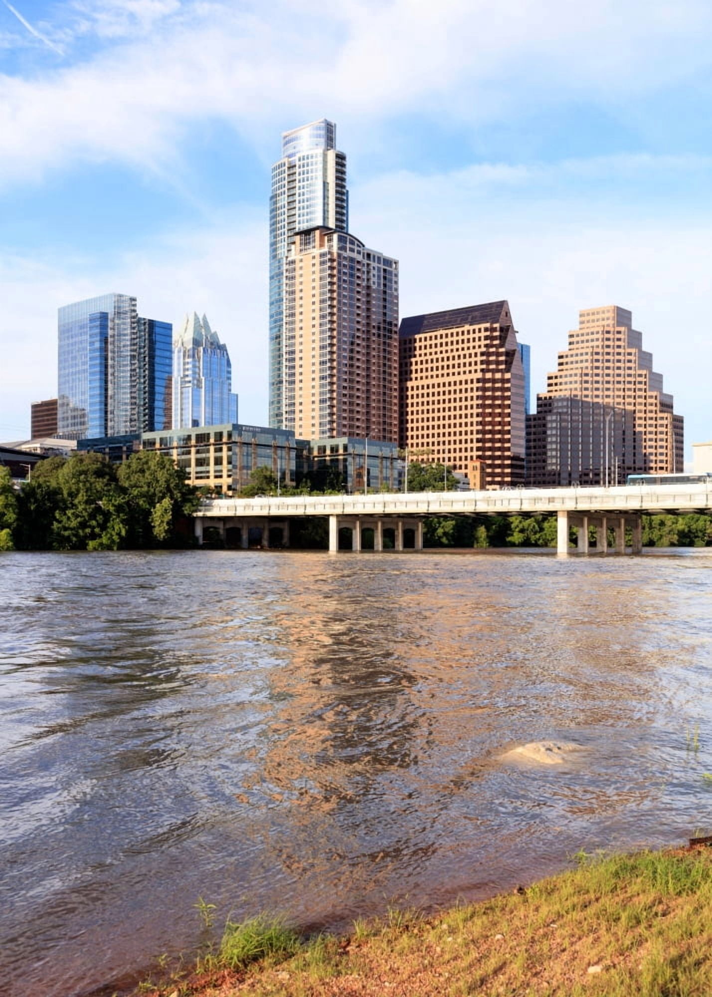 Buildings in downtown Austin Texas USA Canvas Art - Panoramic Images (18 x 24)