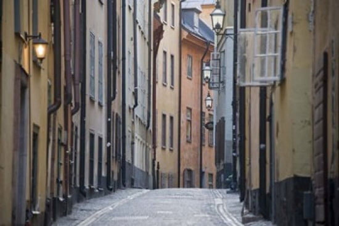 Buildings in old town Gamla Stan Stockholm Sweden Canvas Art - Panoramic Images (36 x 24)