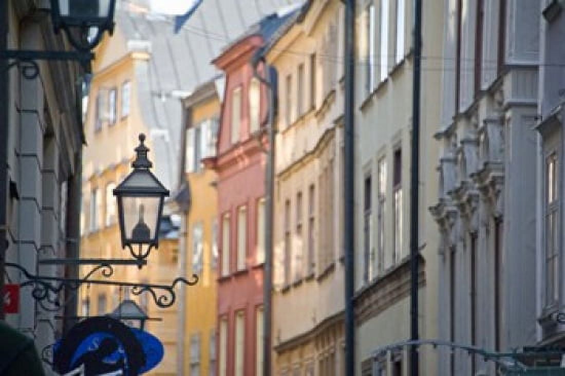 Buildings in old town Gamla Stan Stockholm Sweden Canvas Art - Panoramic Images (36 x 24)