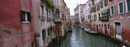 Buildings on both sides of a canal Grand Canal Venice Italy Canvas Art - Panoramic Images (36 x 13)