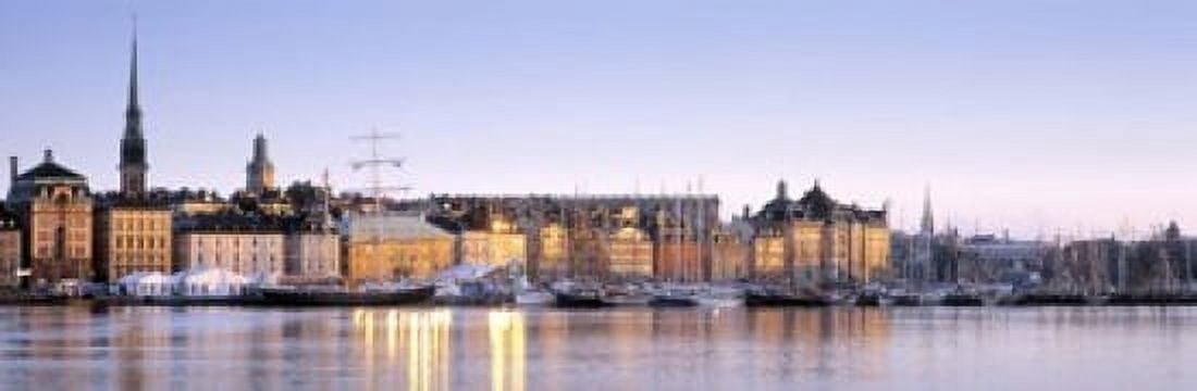 Buildings on the waterfront Old Town Stockholm Sweden Canvas Art - Panoramic Images (18 x 6)