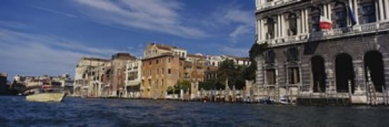 Buildings on the waterfront Venice Italy Canvas Art - Panoramic Images (36 x 12)