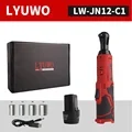 Buildzy 3/8-inch cordless electric wrench 45Nm right angle ratchet wrench 12V rechargeable car repair tool electric tool (JN12-C1-USB)