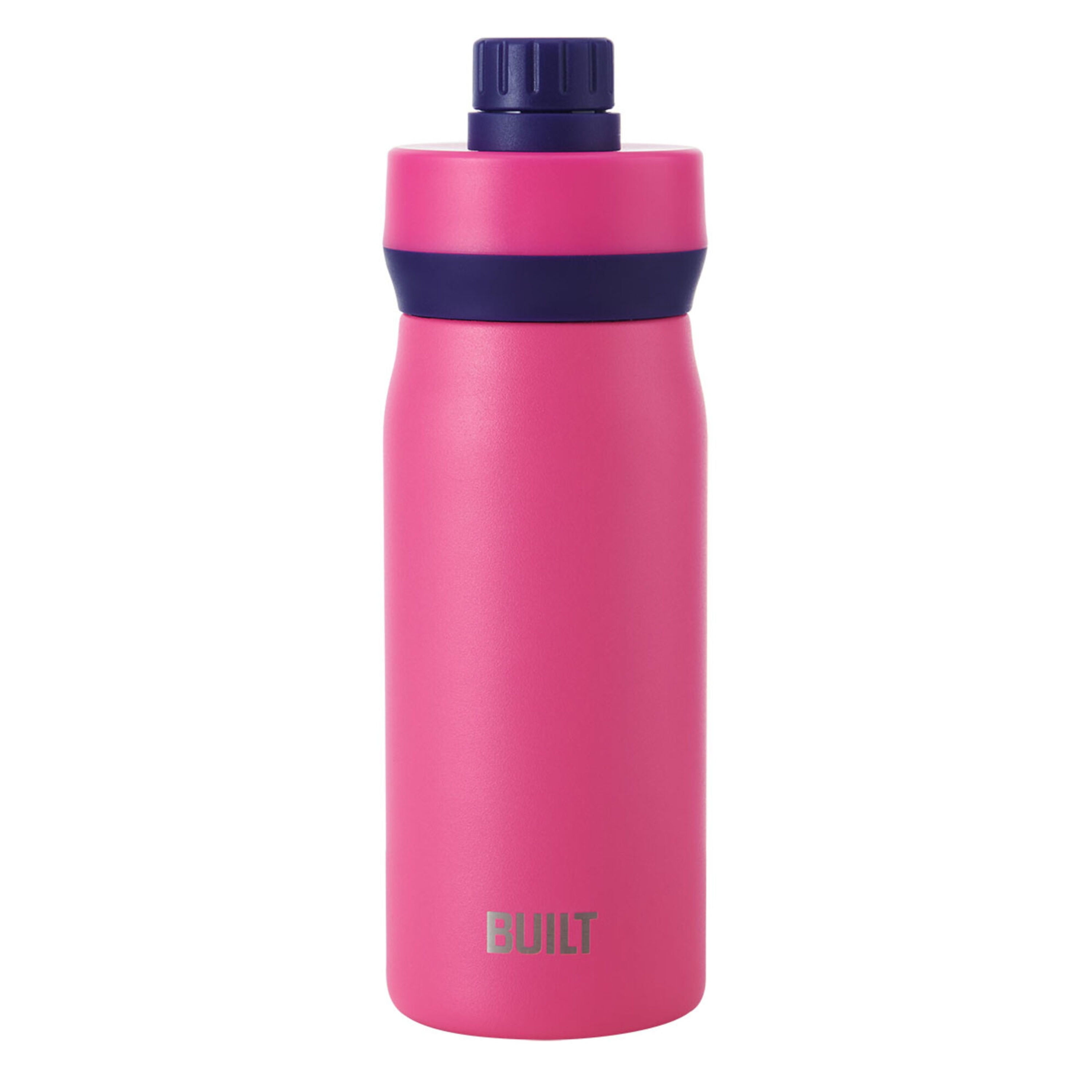 Liberty 20 oz. Berry Insulated Stainless Steel Water Bottle with D-Ring Lid, Pink