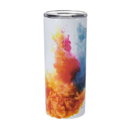 BUILT 20 oz Double-Wall Stainless Steel Tumbler Water Bottle, Water Ink