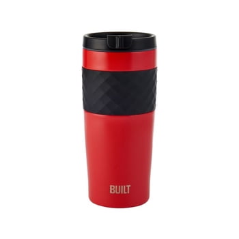 BUILT Morgan 20 oz Stainless Steel Double-Walled Insulated Tumbler Water Bottle, Cherry Red