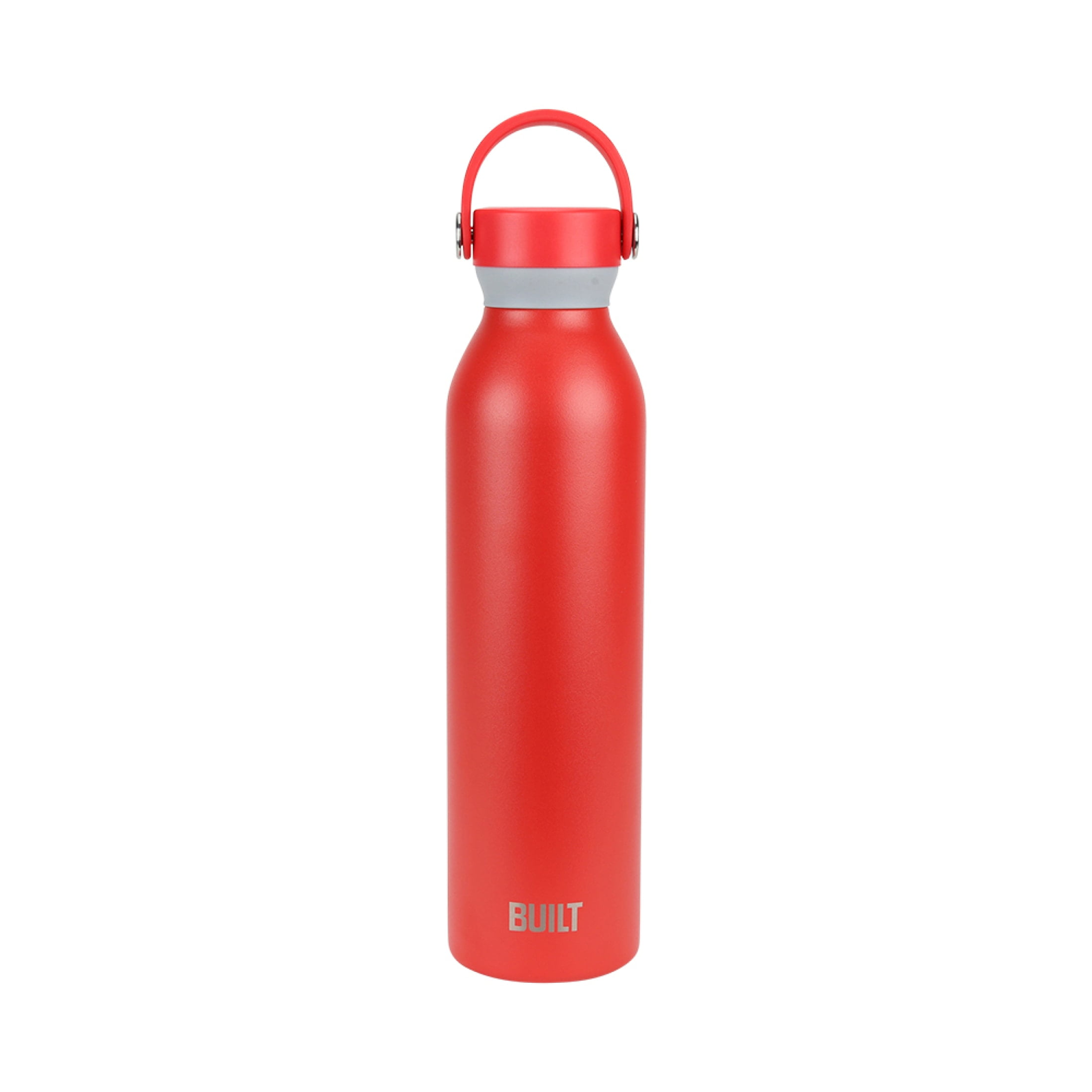 Built 24oz Cascade Standard Mouth with Twist Lid with Handle Red