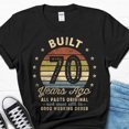 thumbnail image 1 of Built 70 Years Ago All Parts Original Shirt, 70Th Birthday Men'S Shirt, 70Th ... BLACK Unisex S-5XL Hot Trending Shirt, Vintage Birthday Gift, 1 of 4