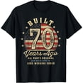 thumbnail image 1 of Built 70 Years Ago Funny 70th Birthday USA Flag Mens T-Shirt, 1 of 7