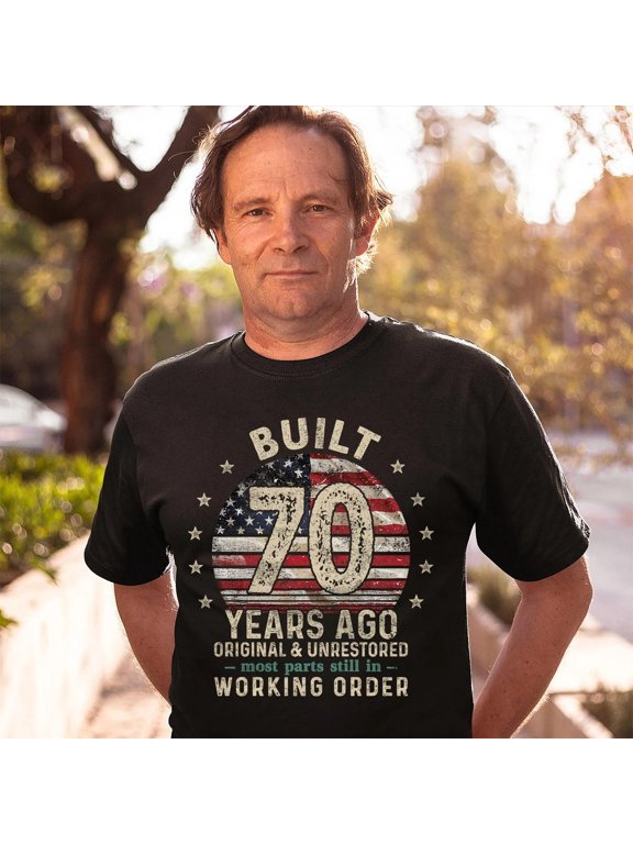 Built 70 Years Ago Vintage 1956 Birthday Gift Men T-Shirt