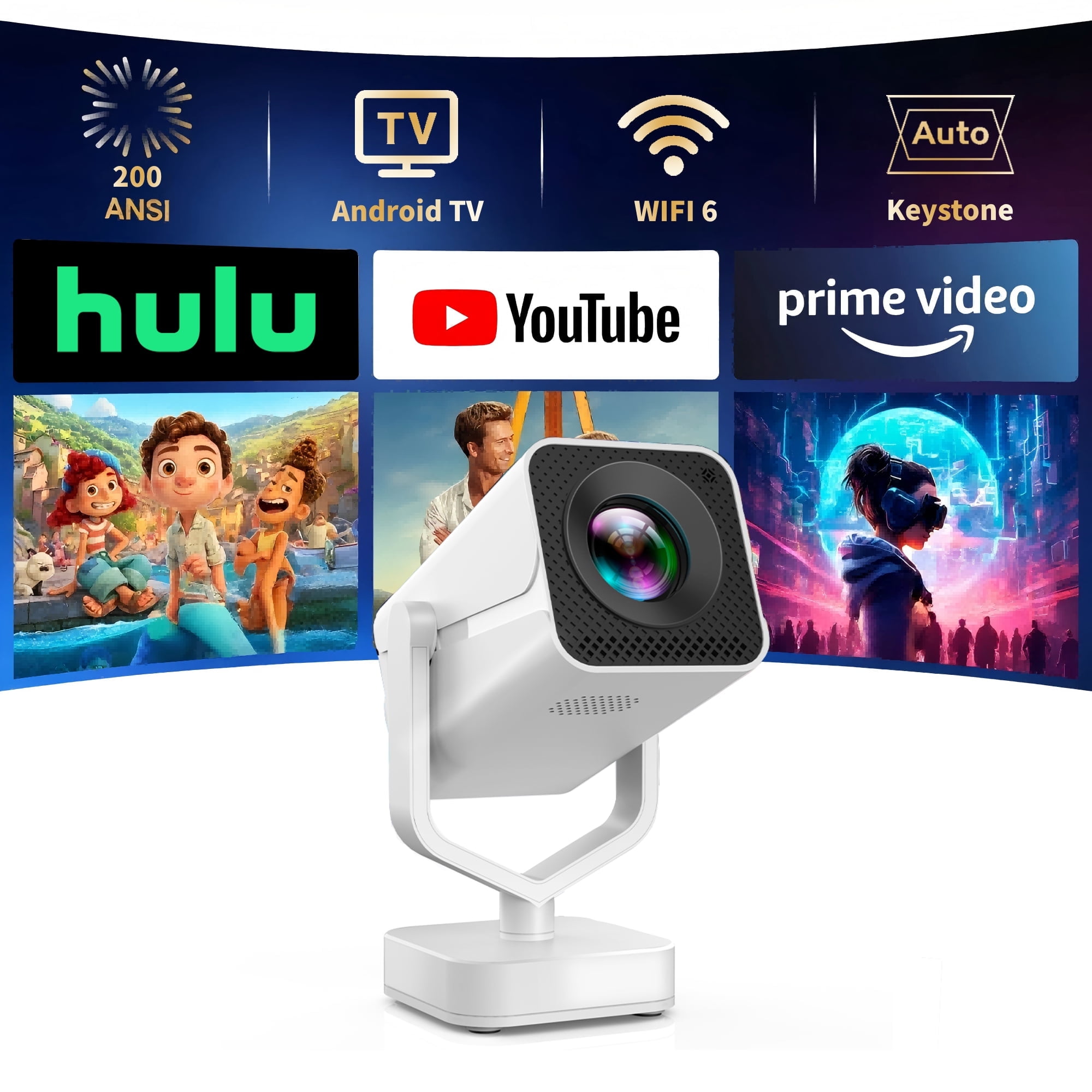 VANKYO GO200 Smart Wi-Fi Mini Portable Projector with