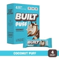 thumbnail interactive-video image 1 of BUILT Puff Protein Bar, Coconut, 17g Protein, Collagen, 140 Calories, 4 Count Box, 1.41 oz Bars, 1 of 9
