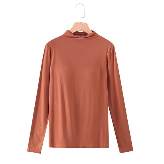 Built In Bra Tops Modal Long Sleeve Shirt Underscrub Long Sleeve Shirts ...