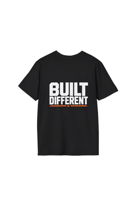 Built Different Graphic T-Shirt for Men, Bold Typography Athletic Streetwear Tee